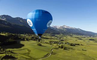 Grand vol montgolfière